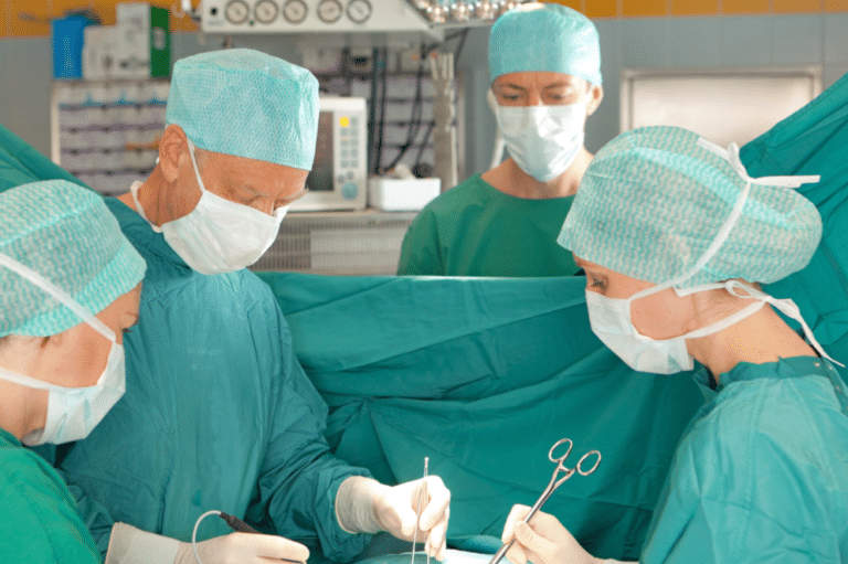 Doctors in operation